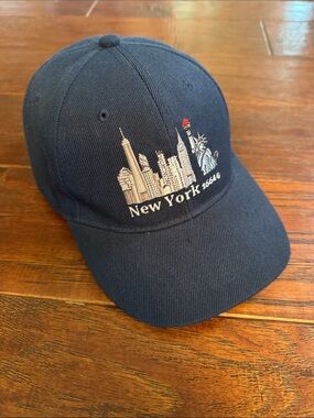NYC Navy Blue New York Skyline Kids Baseball Cap